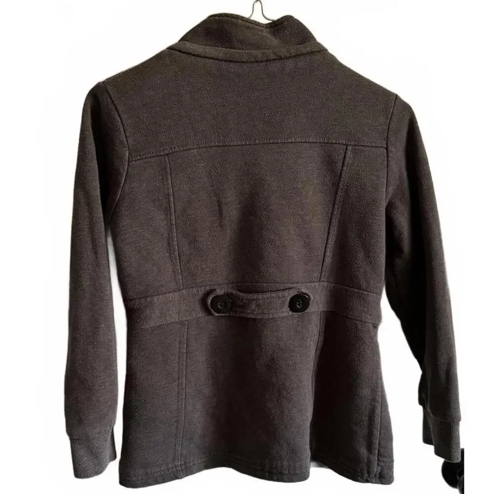 Limited Too Toggle Coat Charcoal Gray Fleece Peacoat Girls 10/12‎ Y2K Jacket